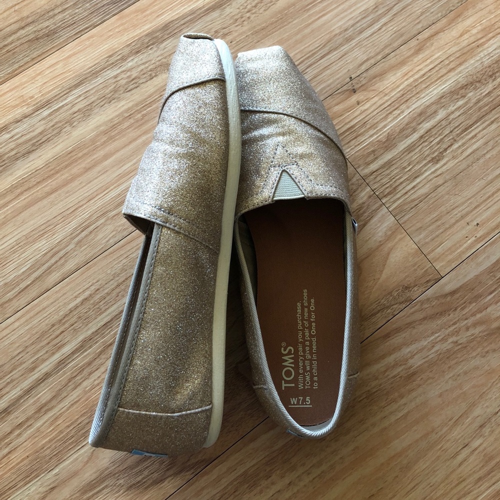 Toms glitter shoes